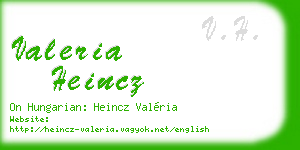 valeria heincz business card