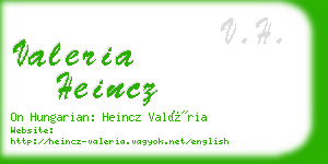 valeria heincz business card